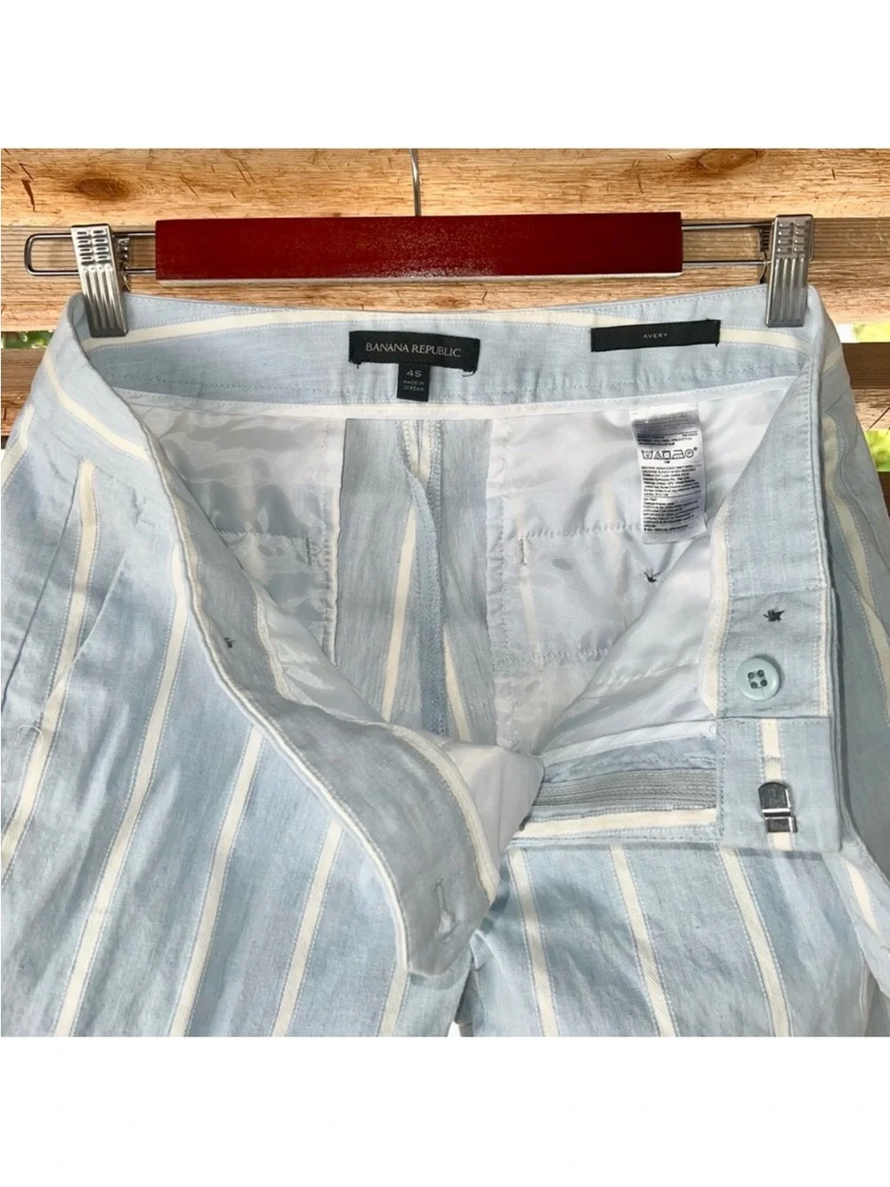 Banana Republic Linen Blend ‘Avery’ Cropped Slacks